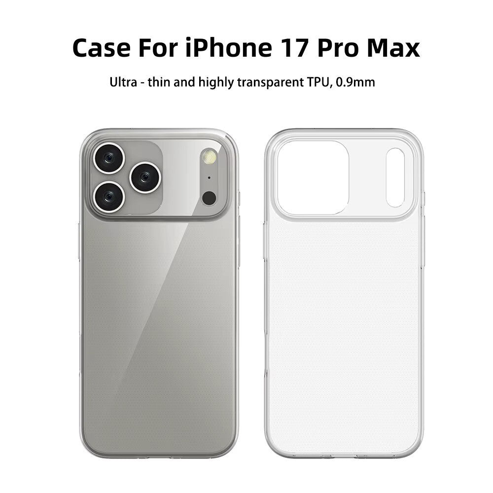Premium Silicone Clear Case for iPhone 17 Pro Max, 16 Pro, 16E, 15 Pro, 14, 13, 12, 11, SE, XS, and 7
