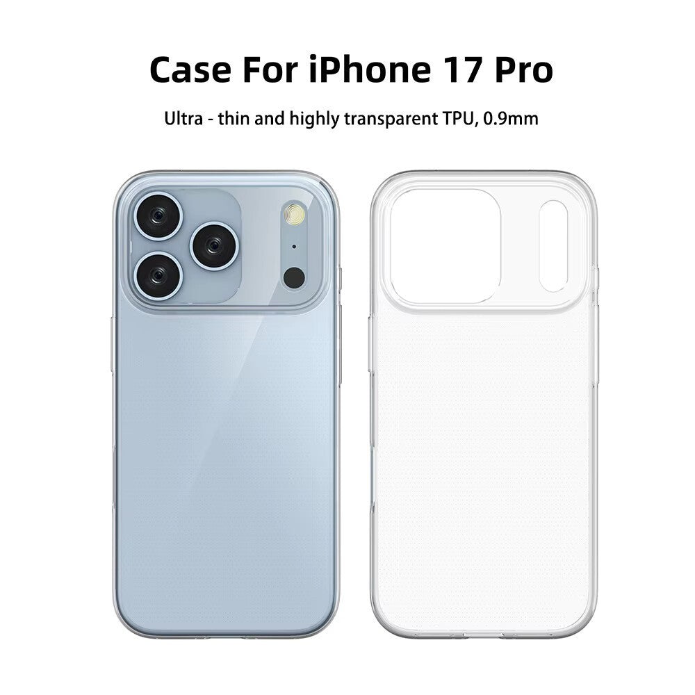 Premium Silicone Clear Case for iPhone 17 Pro Max, 16 Pro, 16E, 15 Pro, 14, 13, 12, 11, SE, XS, and 7