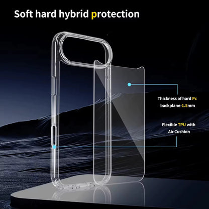 Premium Silicone Clear Case for iPhone 17 Pro Max, 16 Pro, 16E, 15 Pro, 14, 13, 12, 11, SE, XS, and 7