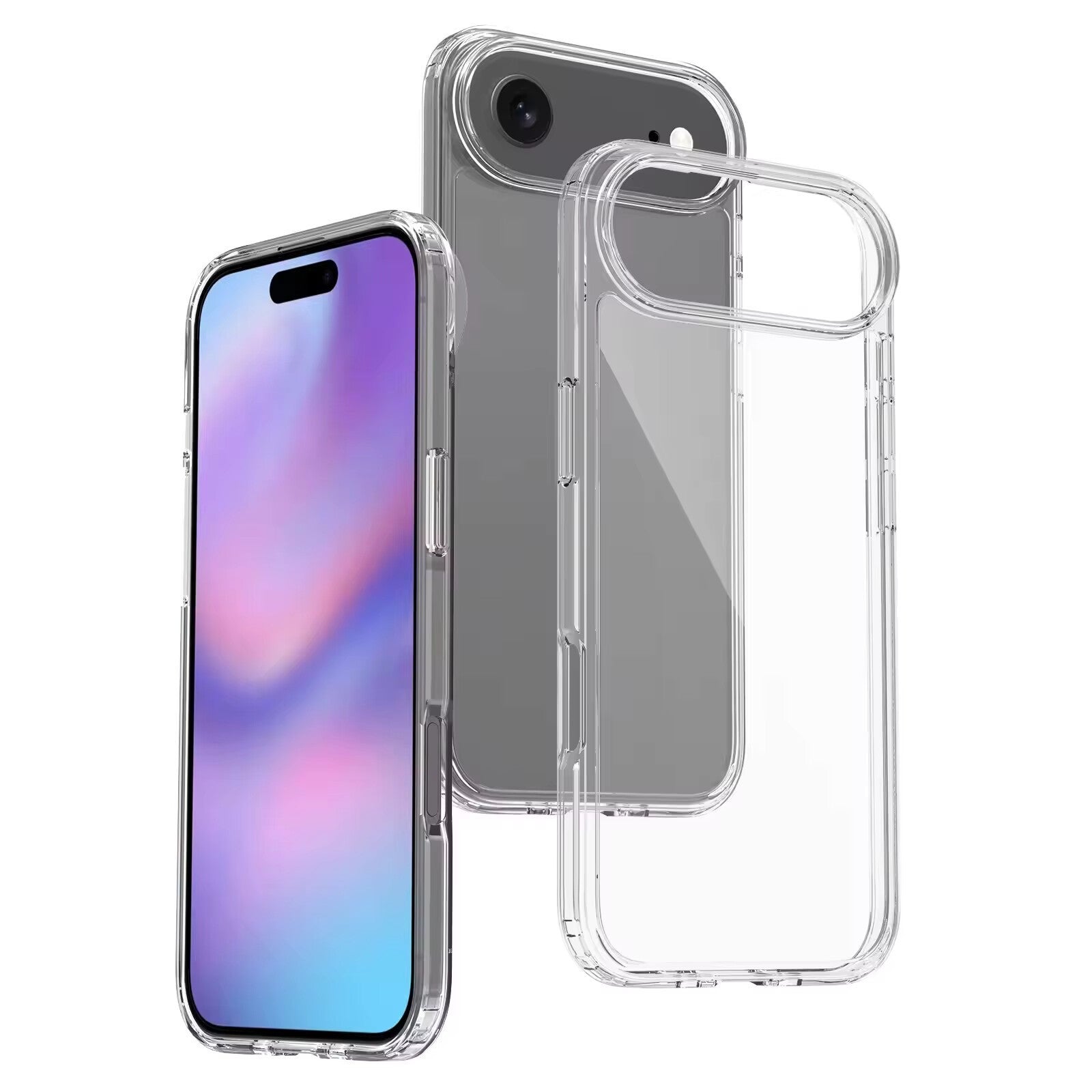 Premium Silicone Clear Case for iPhone 17 Pro Max, 16 Pro, 16E, 15 Pro, 14, 13, 12, 11, SE, XS, and 7
