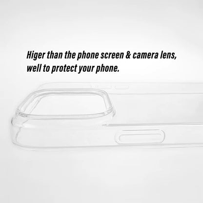 Premium Silicone Clear Case for iPhone 17 Pro Max, 16 Pro, 16E, 15 Pro, 14, 13, 12, 11, SE, XS, and 7